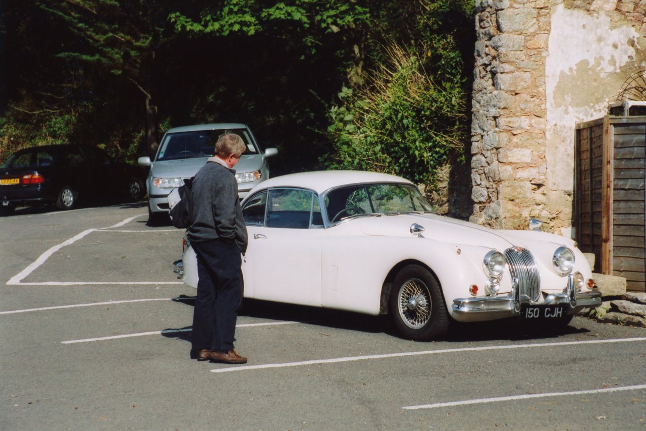 MandA trip to UK in may 2005- A and a Jag at Berry Head Hotel Brixham 2